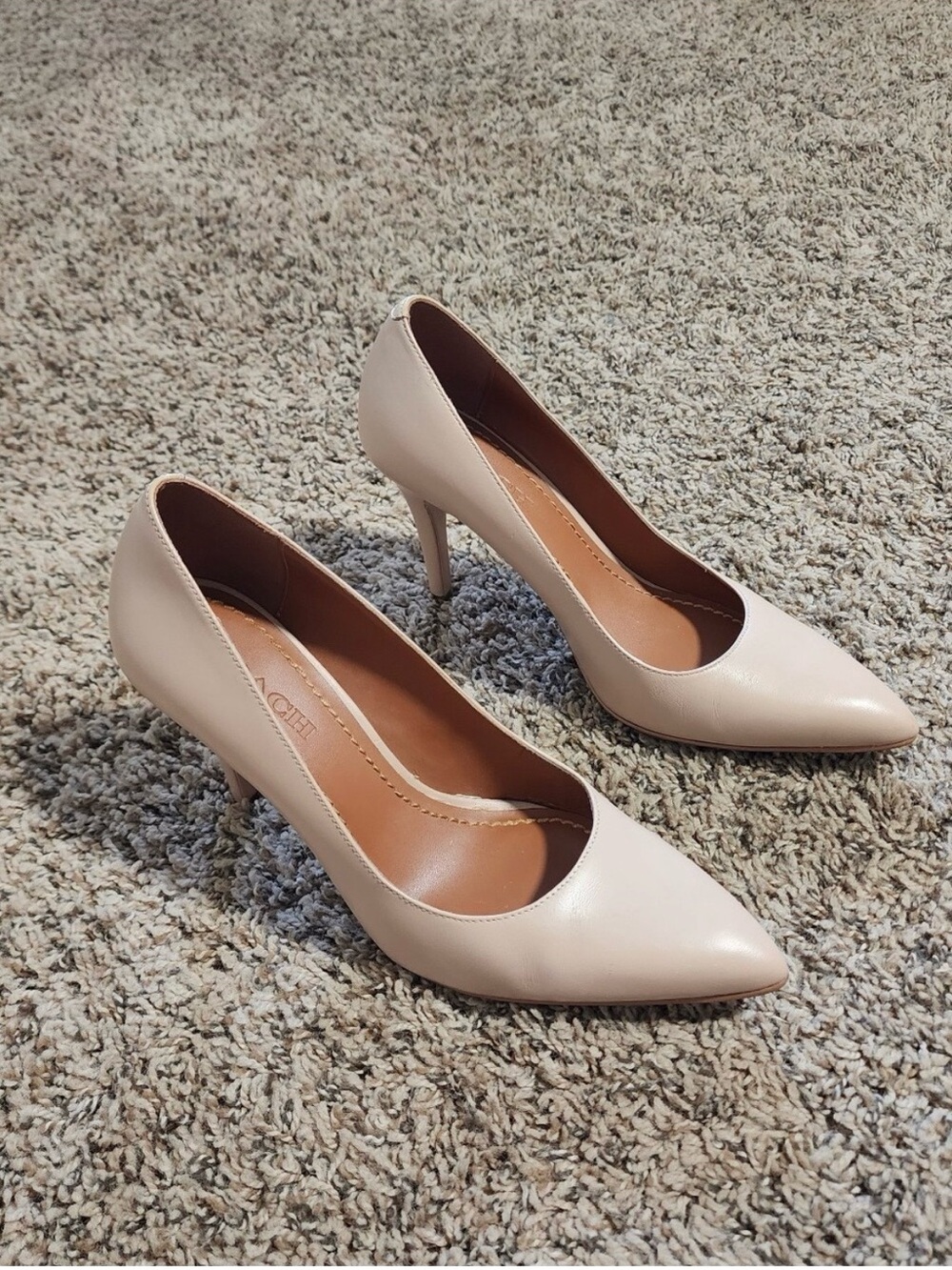 Coach Women's Pointed Toe Pumps - Light Beige